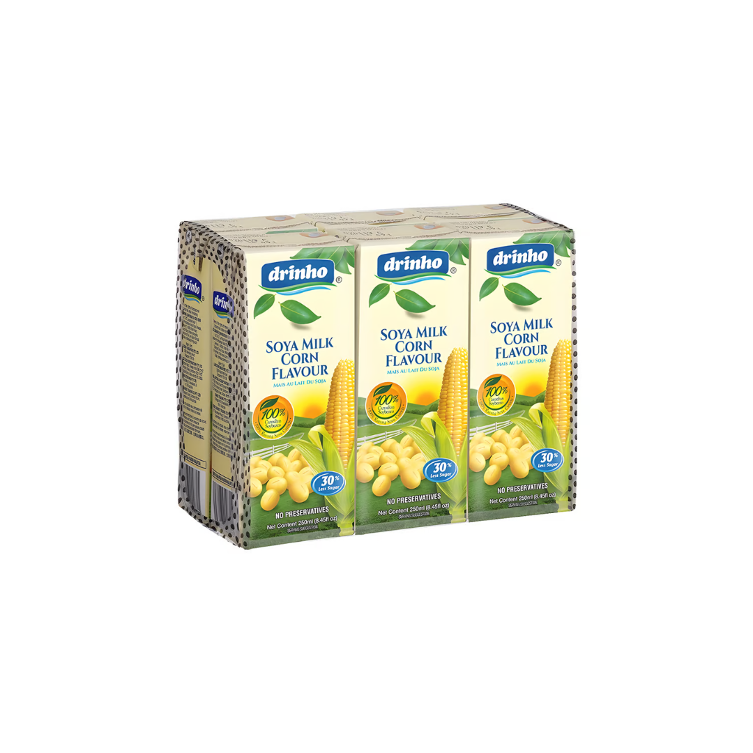 DRINHO SOYA MILK CORN FLAVOUR 6's x 250ml