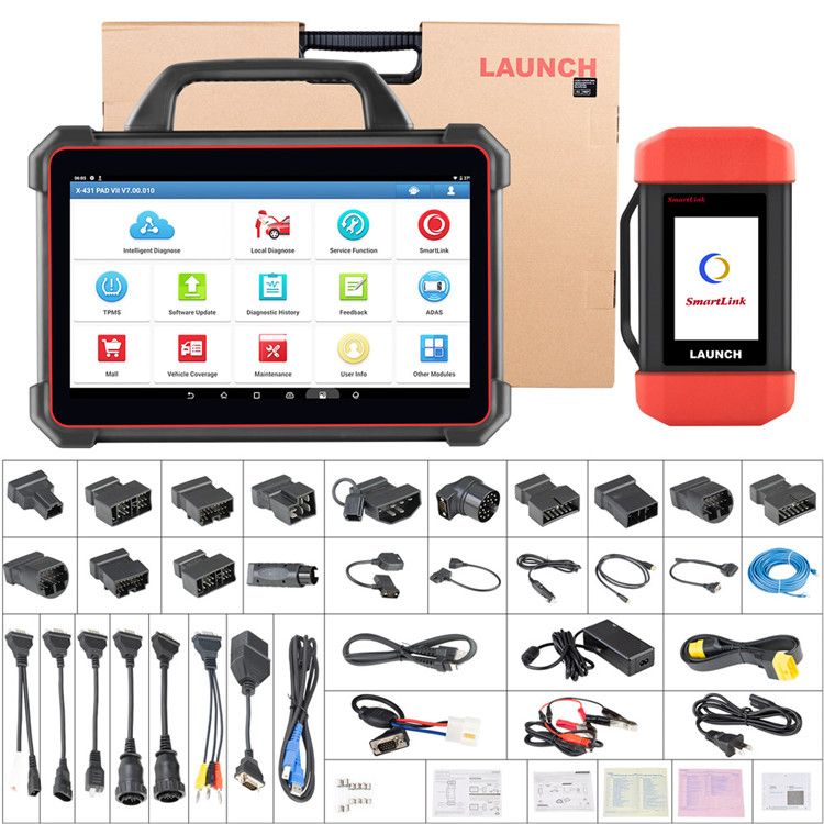 Launch X431 Pad7 Elite Full System Car Diagnostic Tool  Support Online Coding and Programming