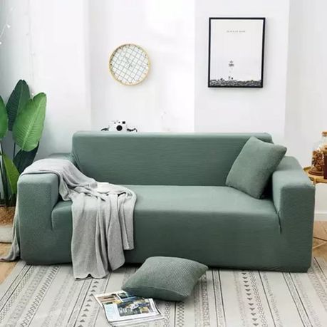 Jacquard Knitting Sofa Cover: Cyprus Green