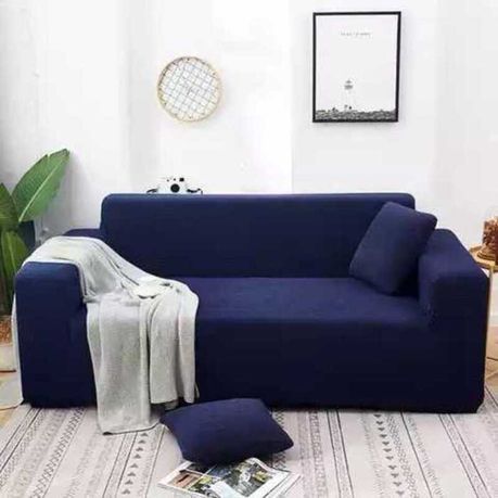 Jaquard Knitting Sofa Cover:Puru Blue