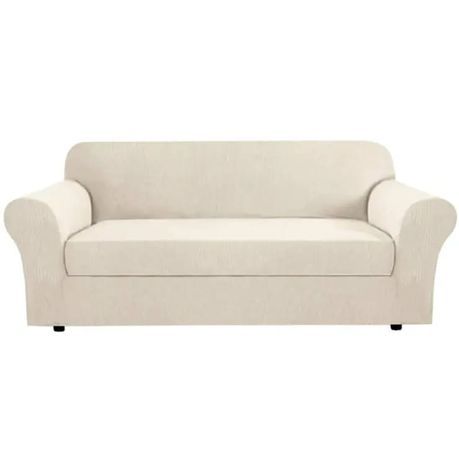 Jaquard Knitting Sofa Cover: Cream