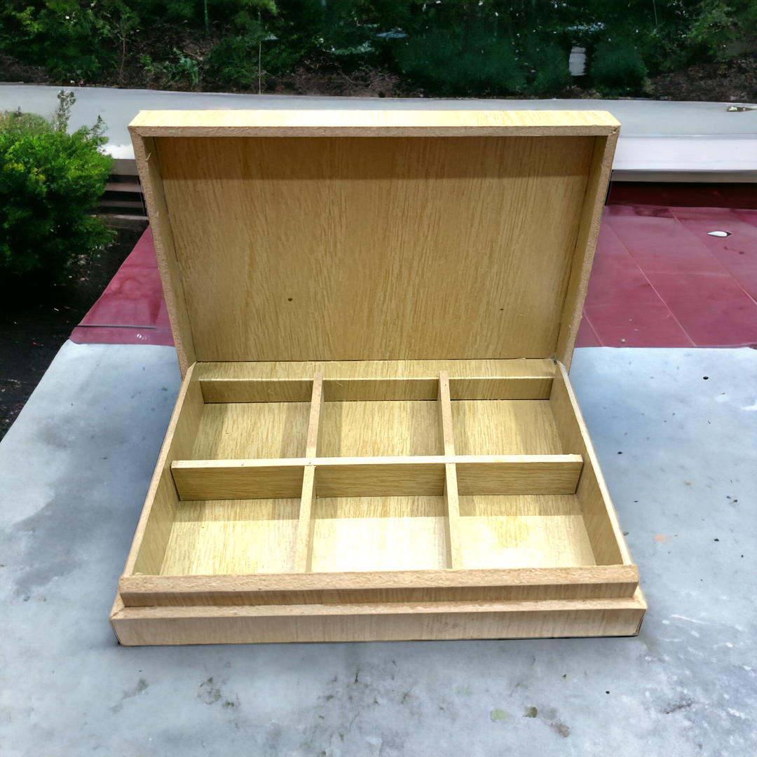 MDF Box 3 Compartment (3x2)