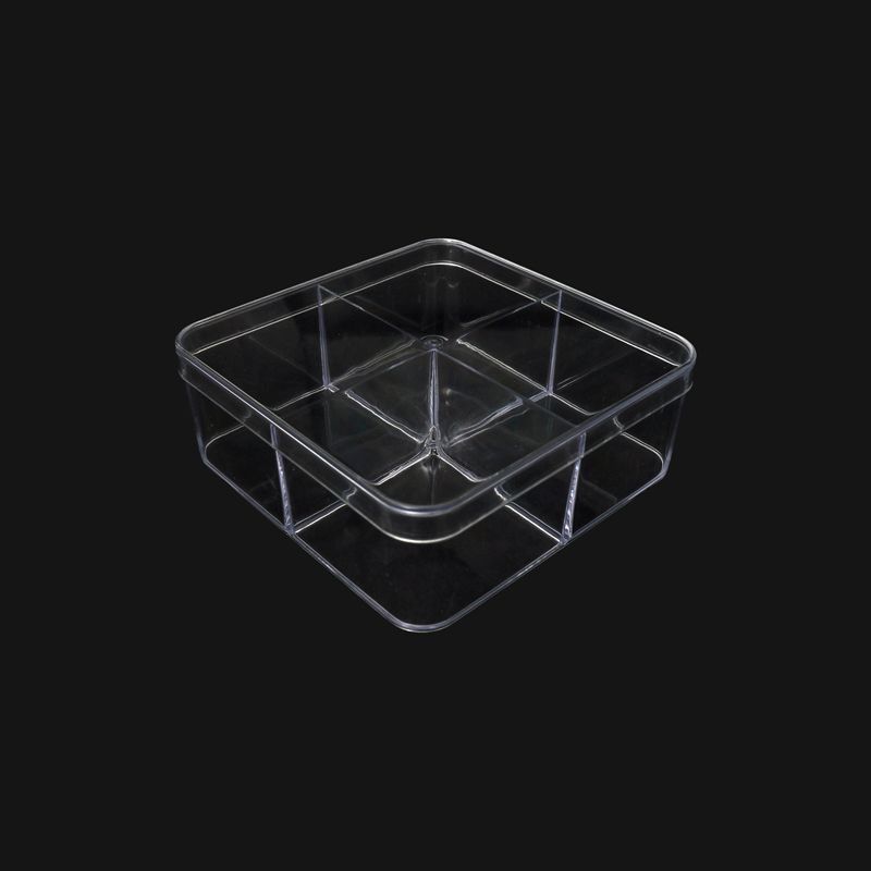 4 Partition Crystal Box