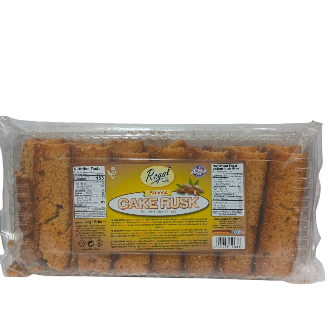 Regal Cake Rusk Almond 550g