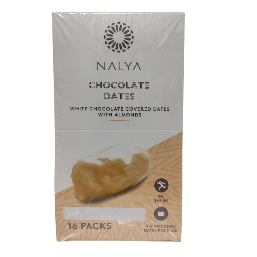 Nalya White Chocolate Covered Dates with Almonds 480g