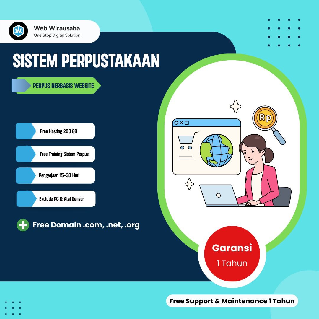 Jasa Pembuatan Sistem Perpustakaan (Berbasis Website)