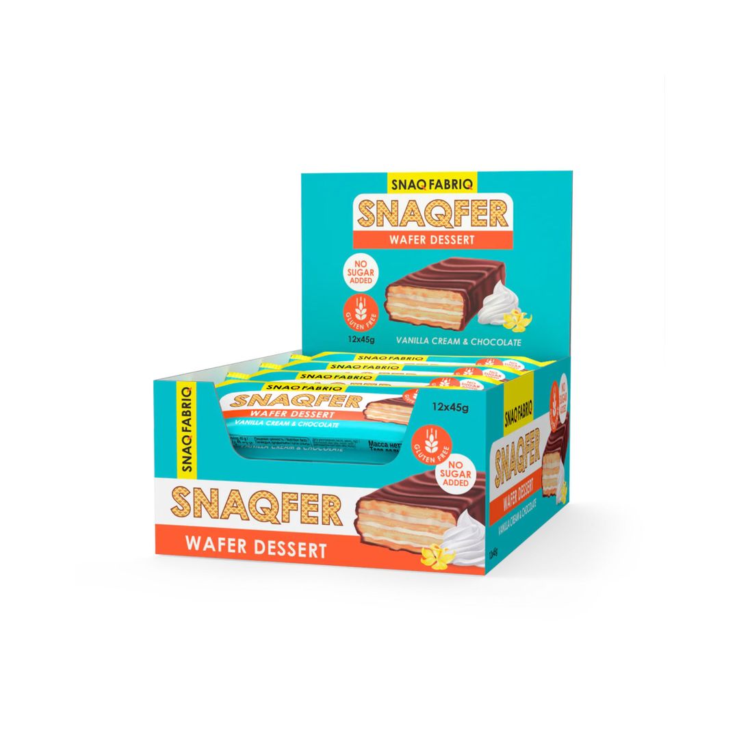 SF Glazed wafer bar Vanilla Cream 45g