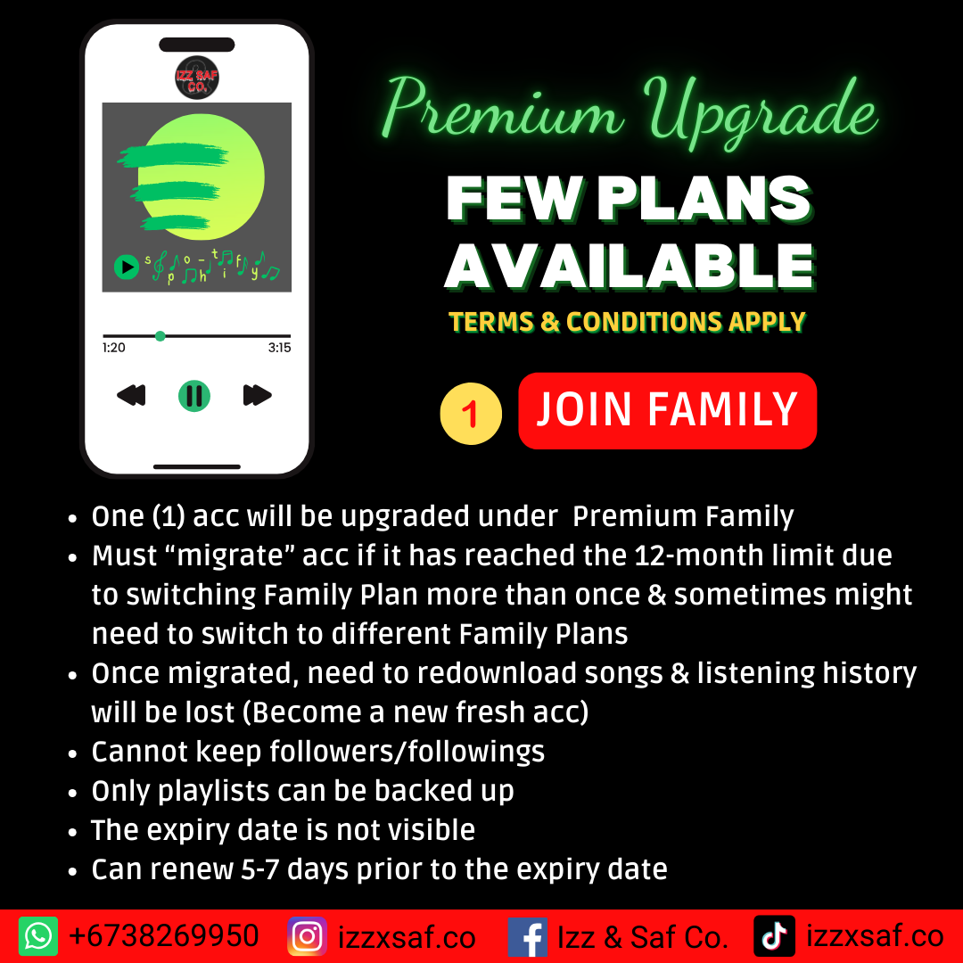 Spotify Premium - JOIN FAMILY