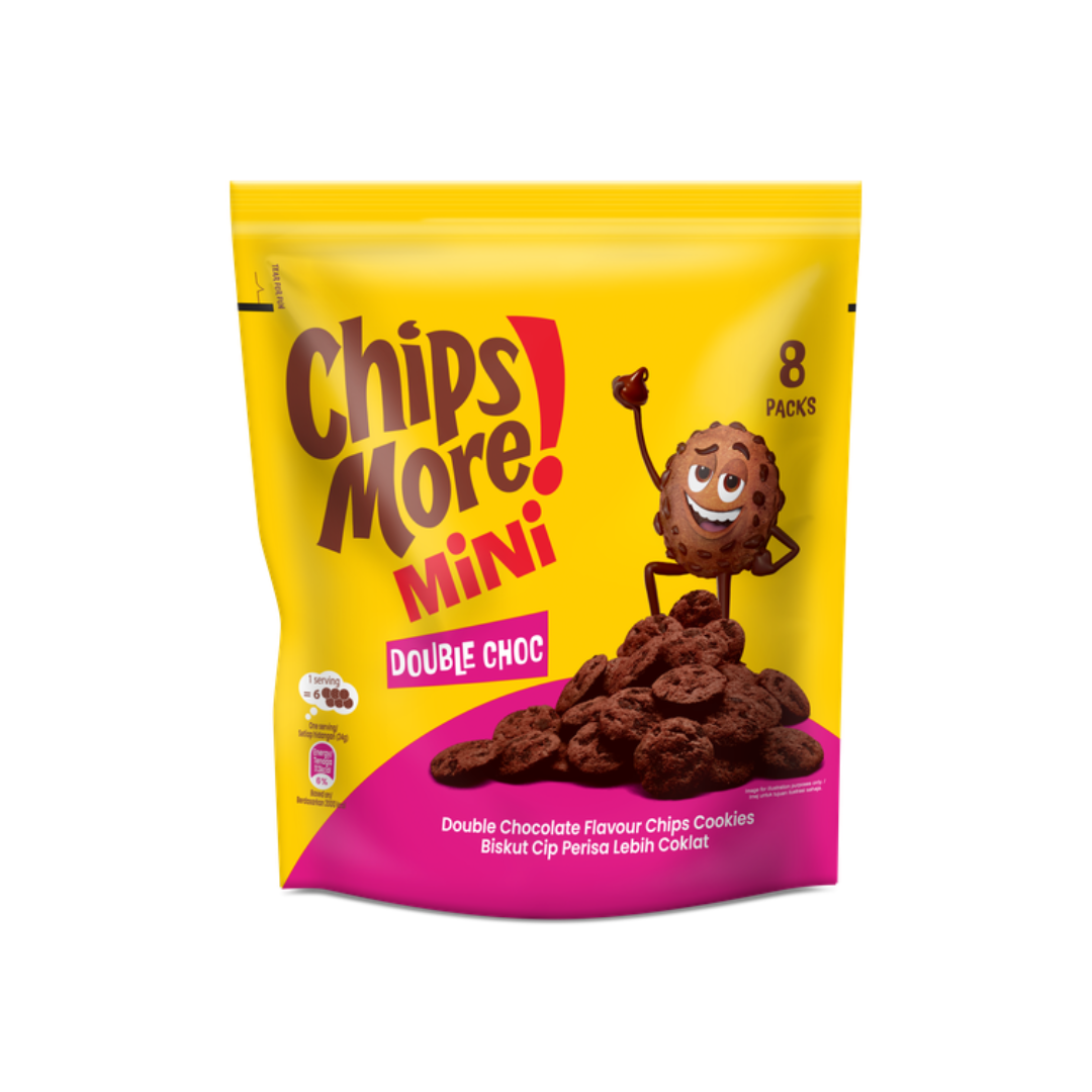 CHIPSMORE MINI DOUBLE CHOC 8's x 24gm