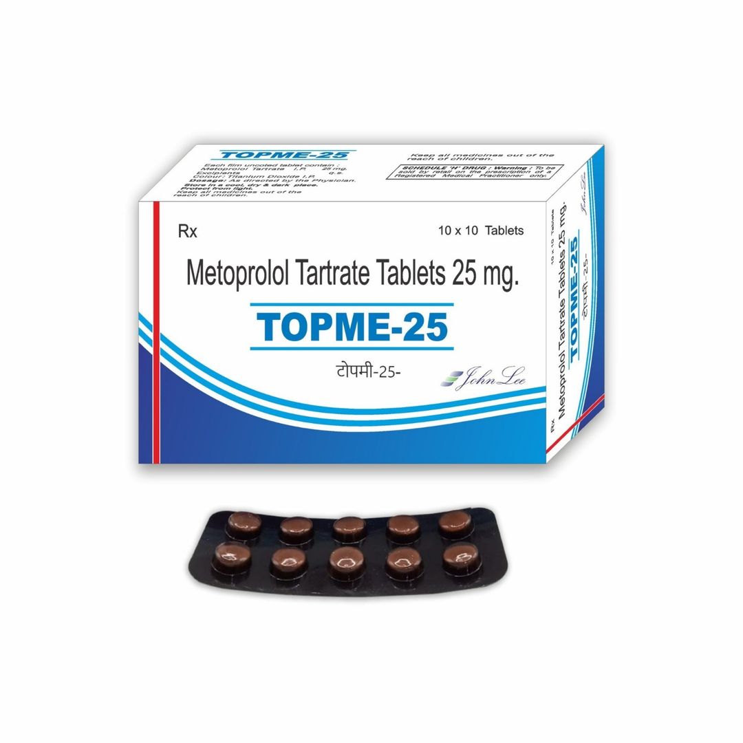 Metoprolol Tartrate 25mg Tablets