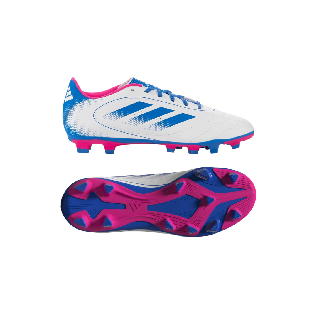 ADIDAS - Kids' Goletto IX FG/MG (White/Pink/Royal Blue)