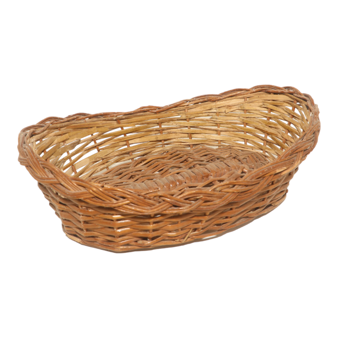 Light Brown Cane Oval Basket 40x40x6