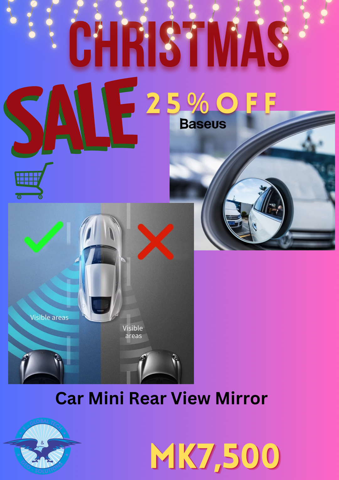 BASEUS Mini Rear View Mirror