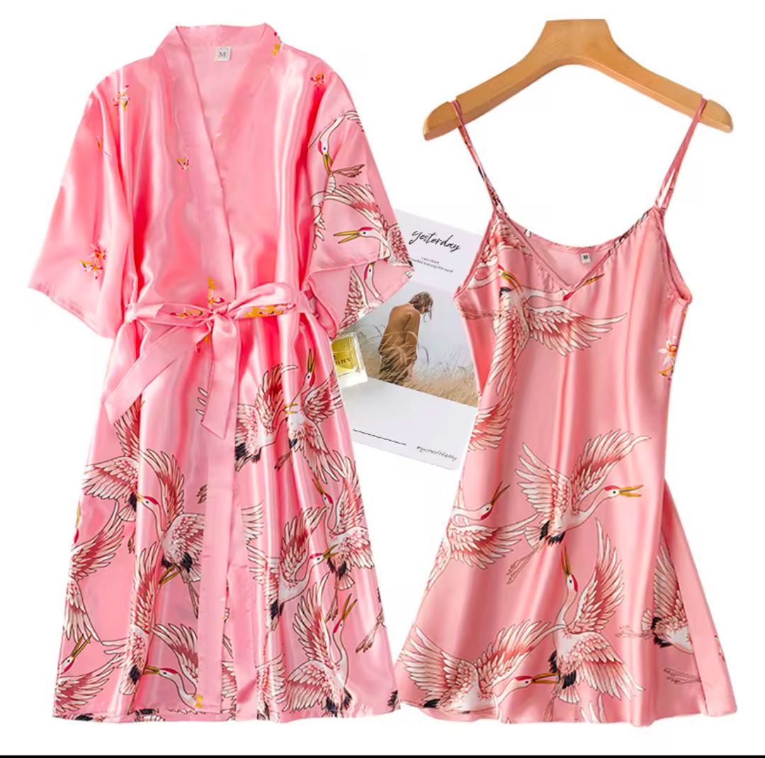 2 PCS NIGHT DRESS RAYON