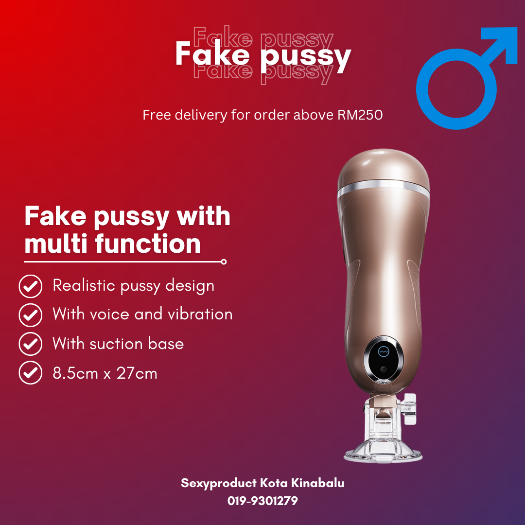 Fake pussy with voice vibrate and suction base