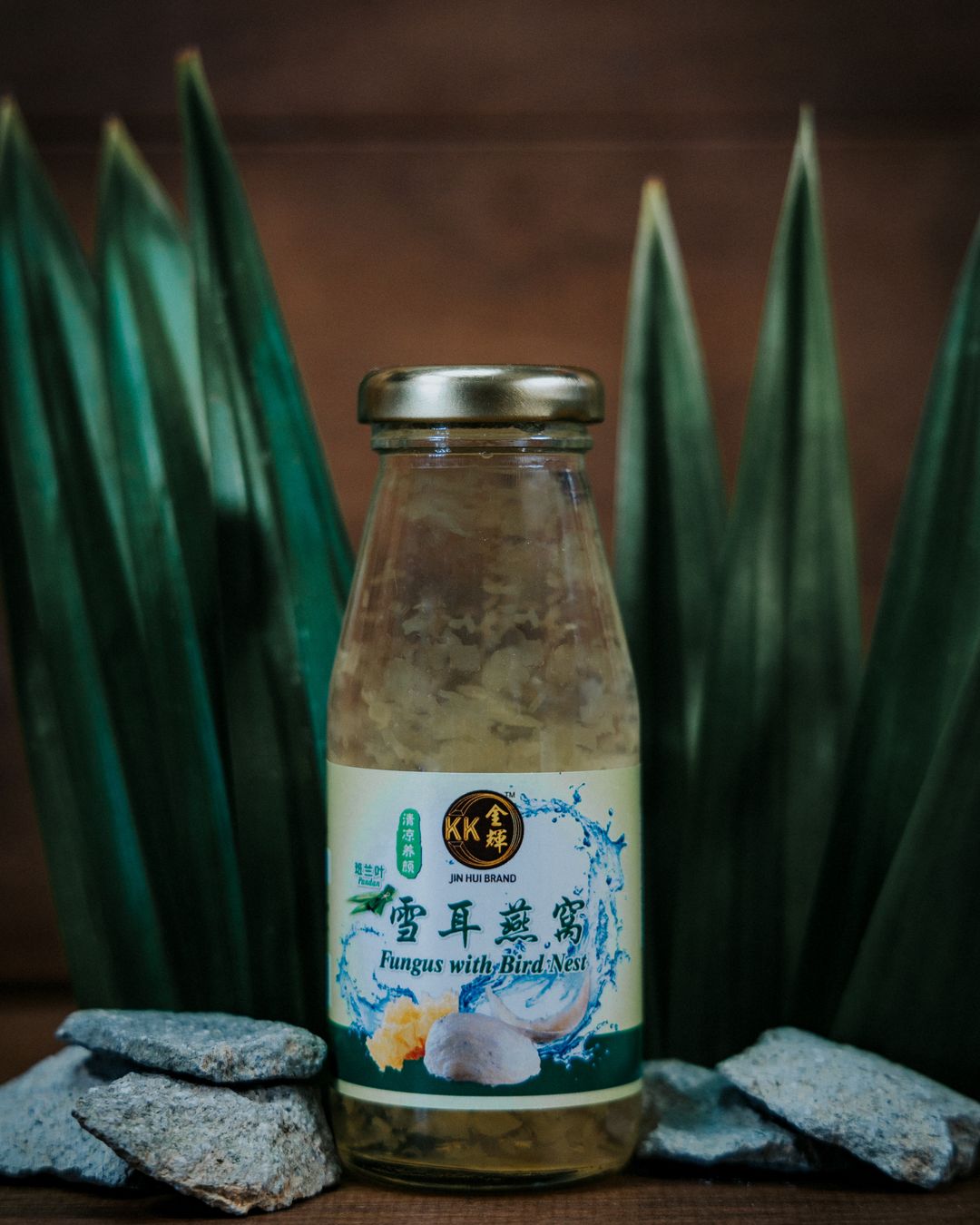 Pandan, White Fungus, Bird Nest with Rock Sugar (180g)