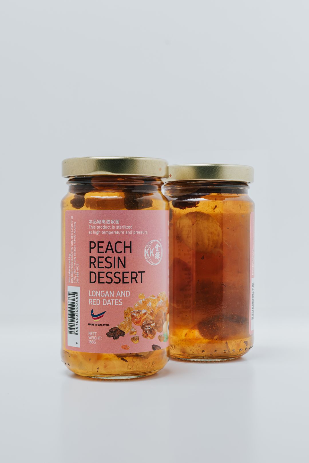 Peach Resin Dessert with Longan & Red Dates (188g)