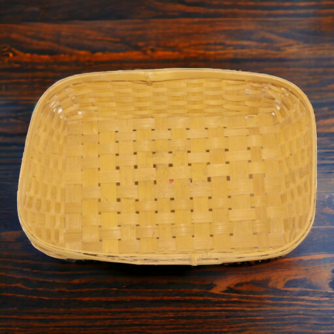 Rectangular Basic Bamboo Basket 30x20x7