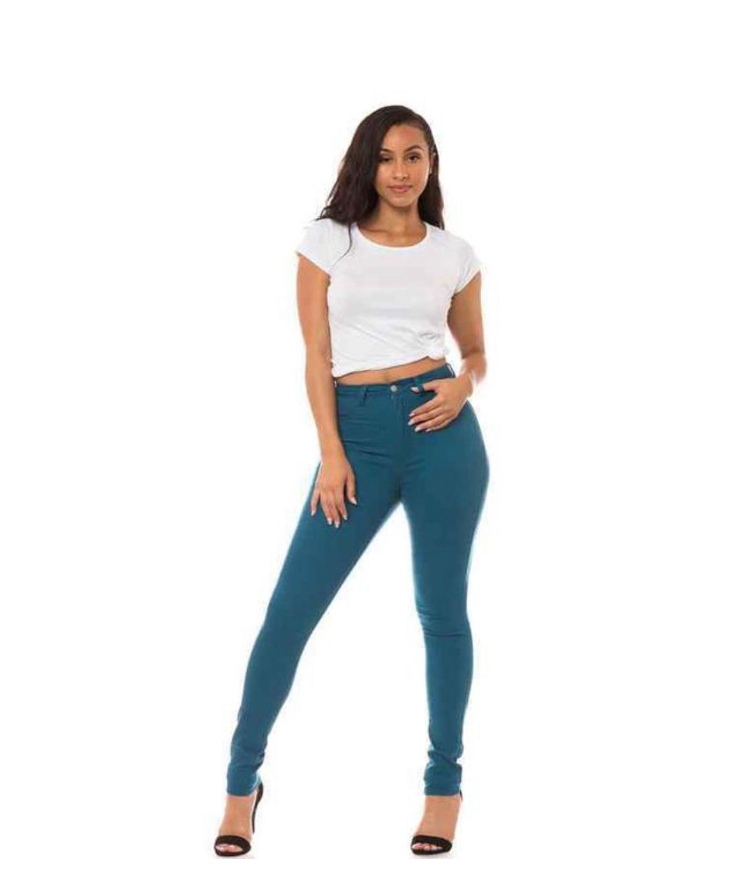 Lady body shaper skinny jeans