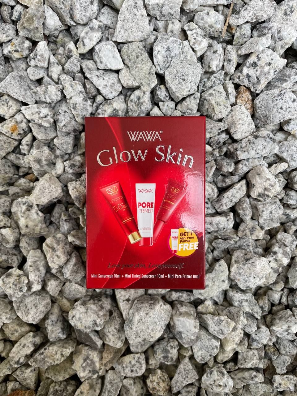 Wawa Glow Skin (10ml Sunscreen + 10ml Pore Primer + 10 ml Tinted Sunscreen)