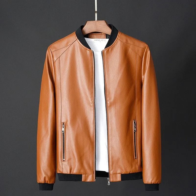 Blouson en cuir PU homme