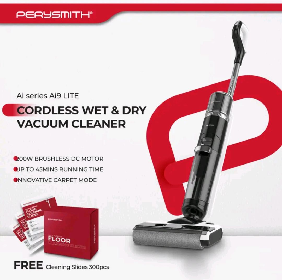 PERRYSMITH Smart Cordless Smart & Dry Vacuum Cleaner Ai Series Ai9 Lite