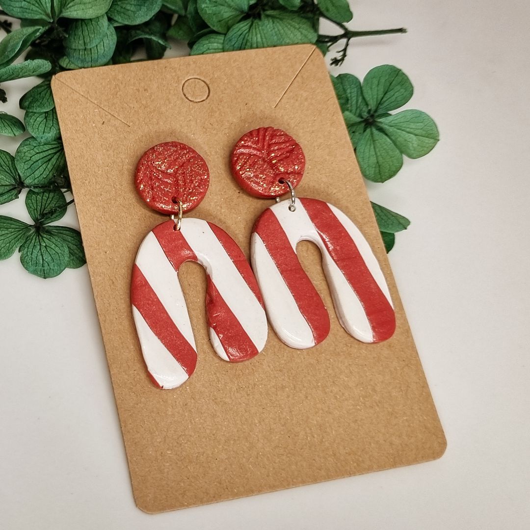 Christmas Red & White Dangle