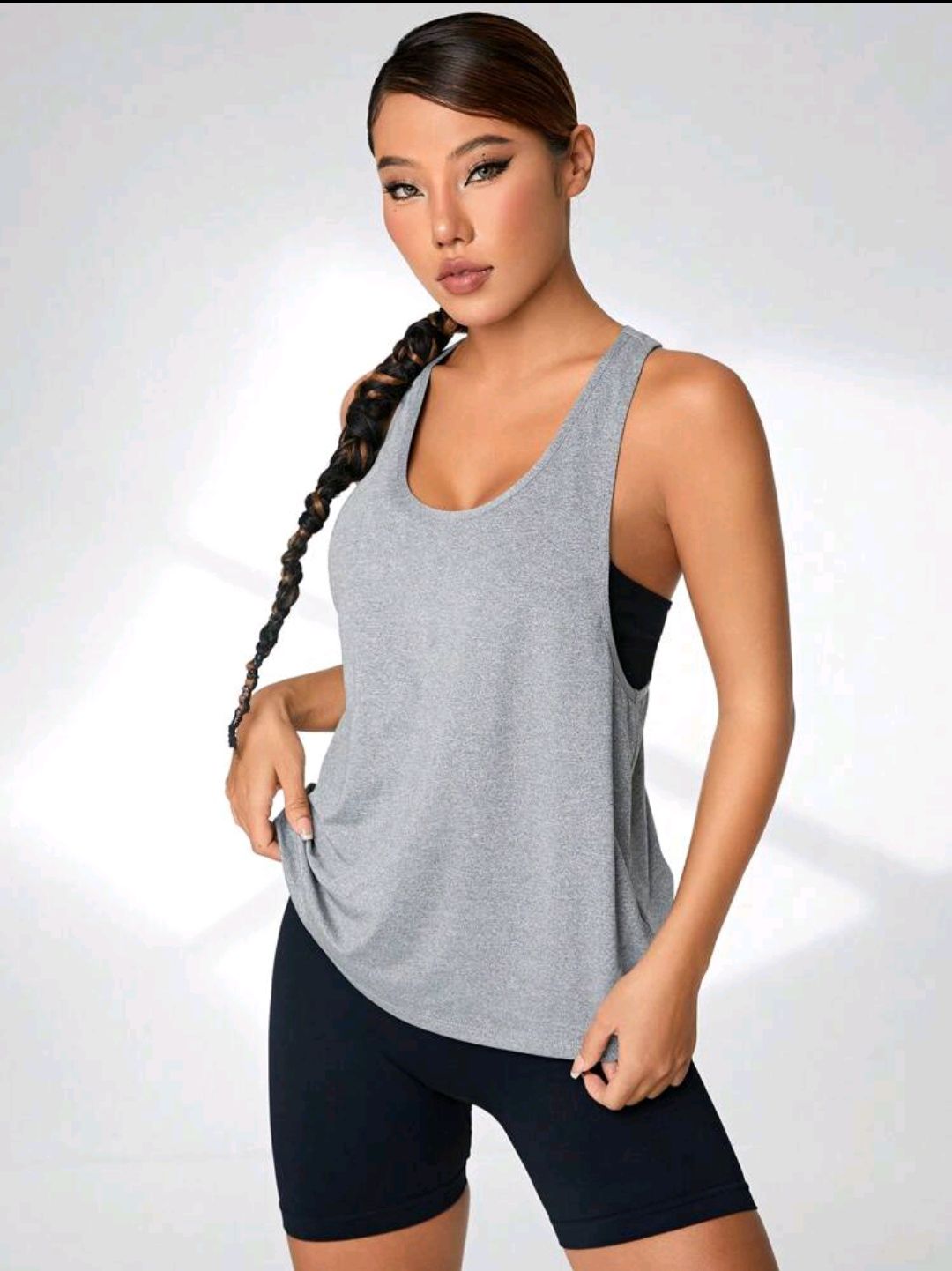 Light grey Racerback Top