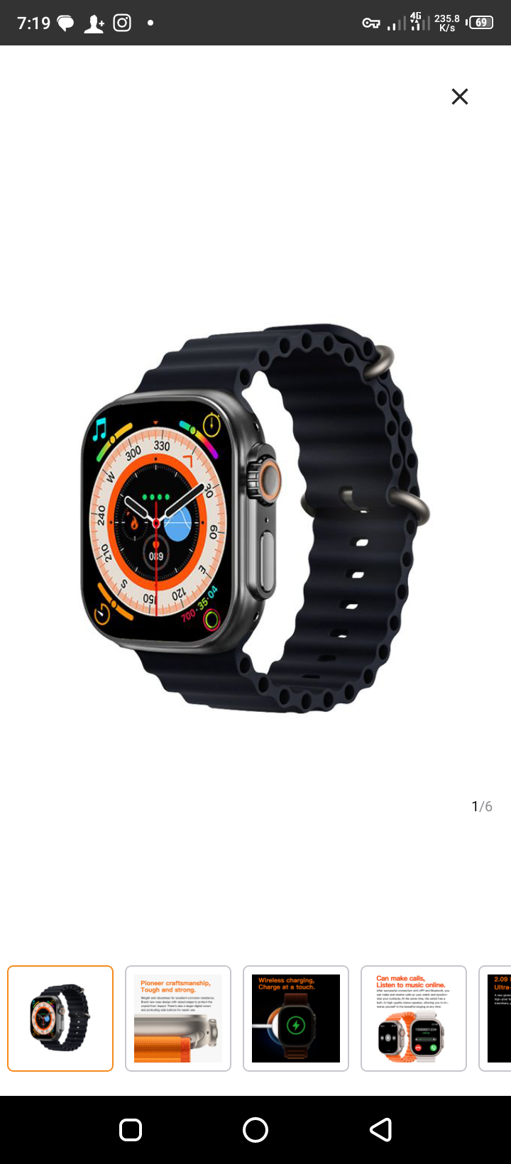 T900 smart watch Bluetooth 