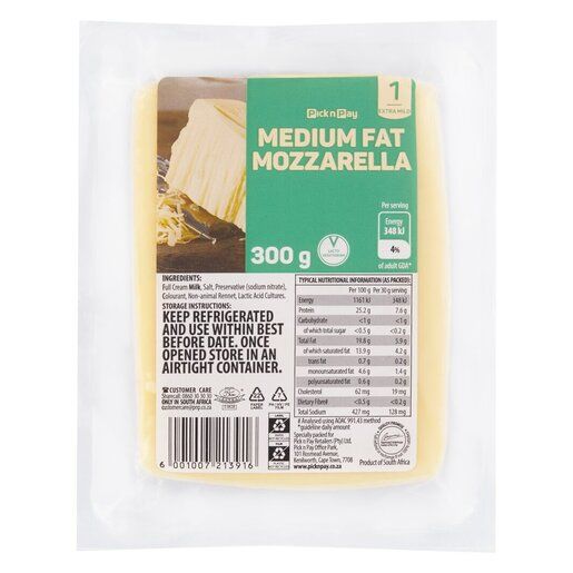 PnP Mozzarella Cheese 300g