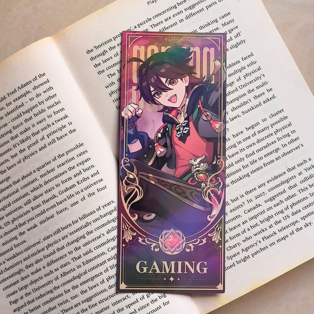 Gaming Holographic bookmark 