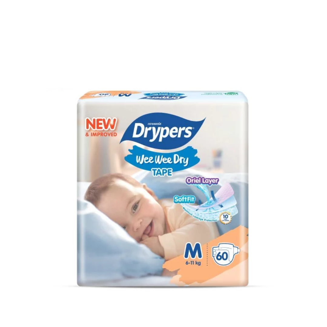 DRYPERS WEE WEE DRY TAPE M 60PCS