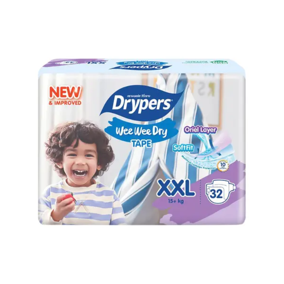 DRYPERS WEE WEE DRY TAPE XXL 32PCS