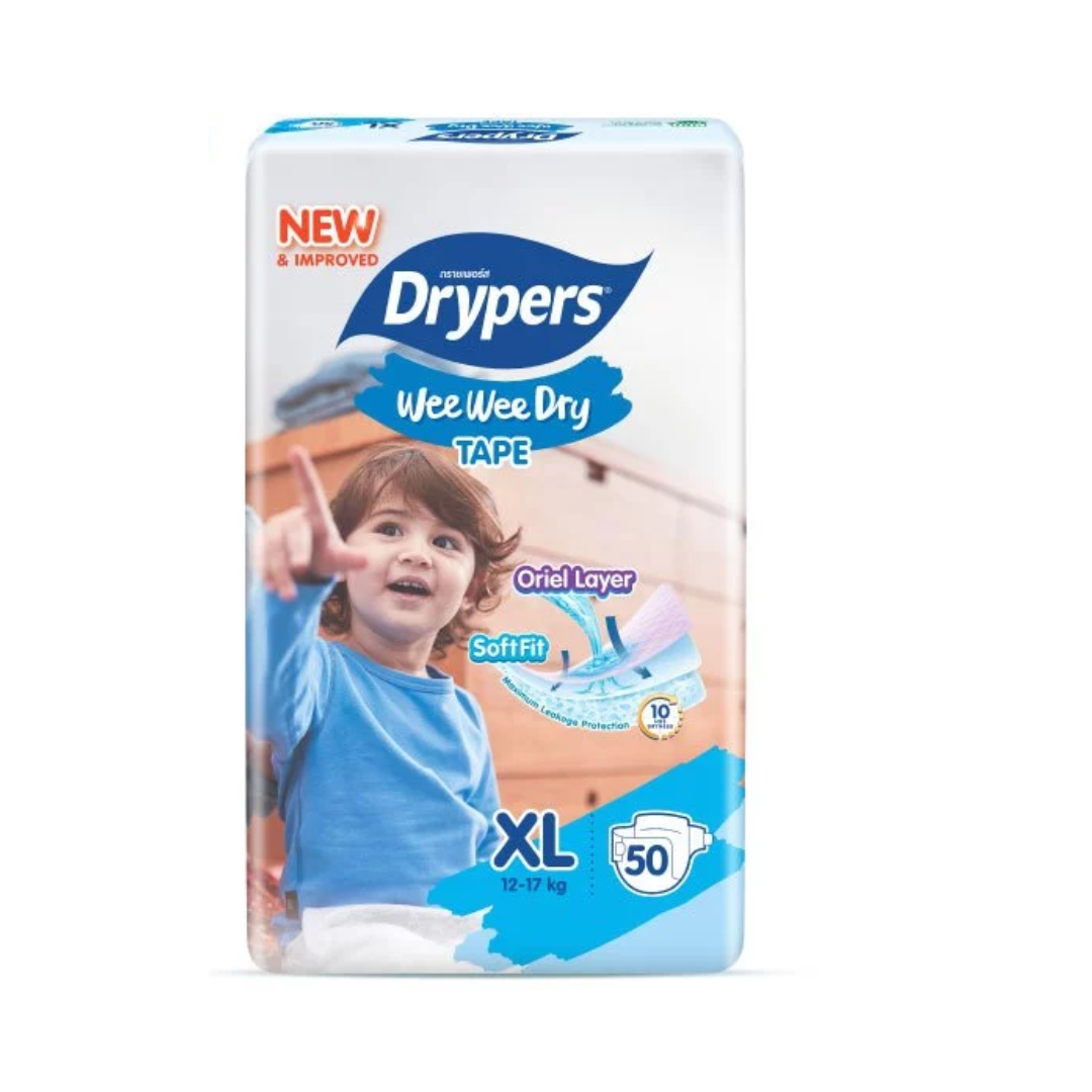 DRYPERS WEE WEE DRY TAPE XL 50PCS