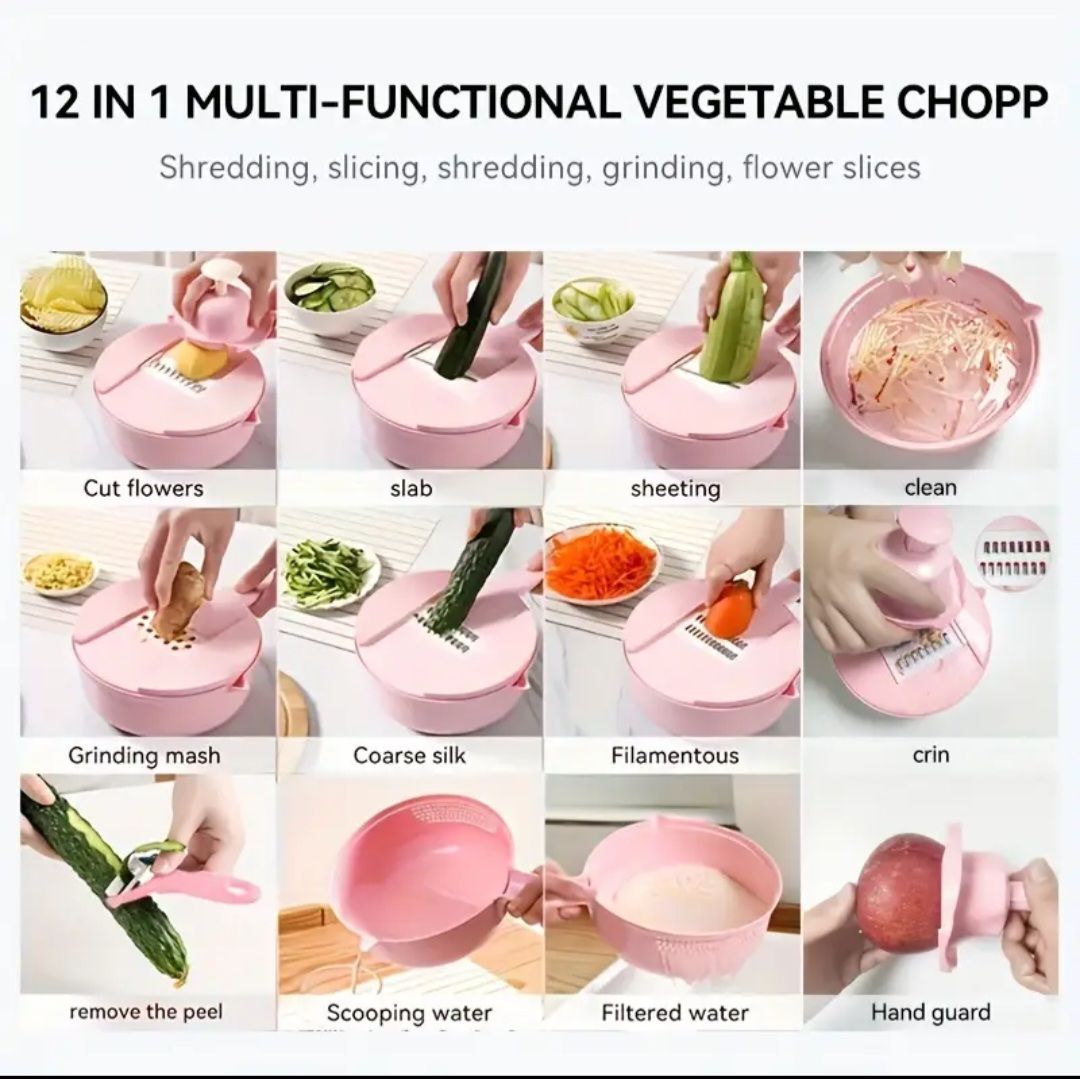 7 in 1 Manual Vegetable Chopper