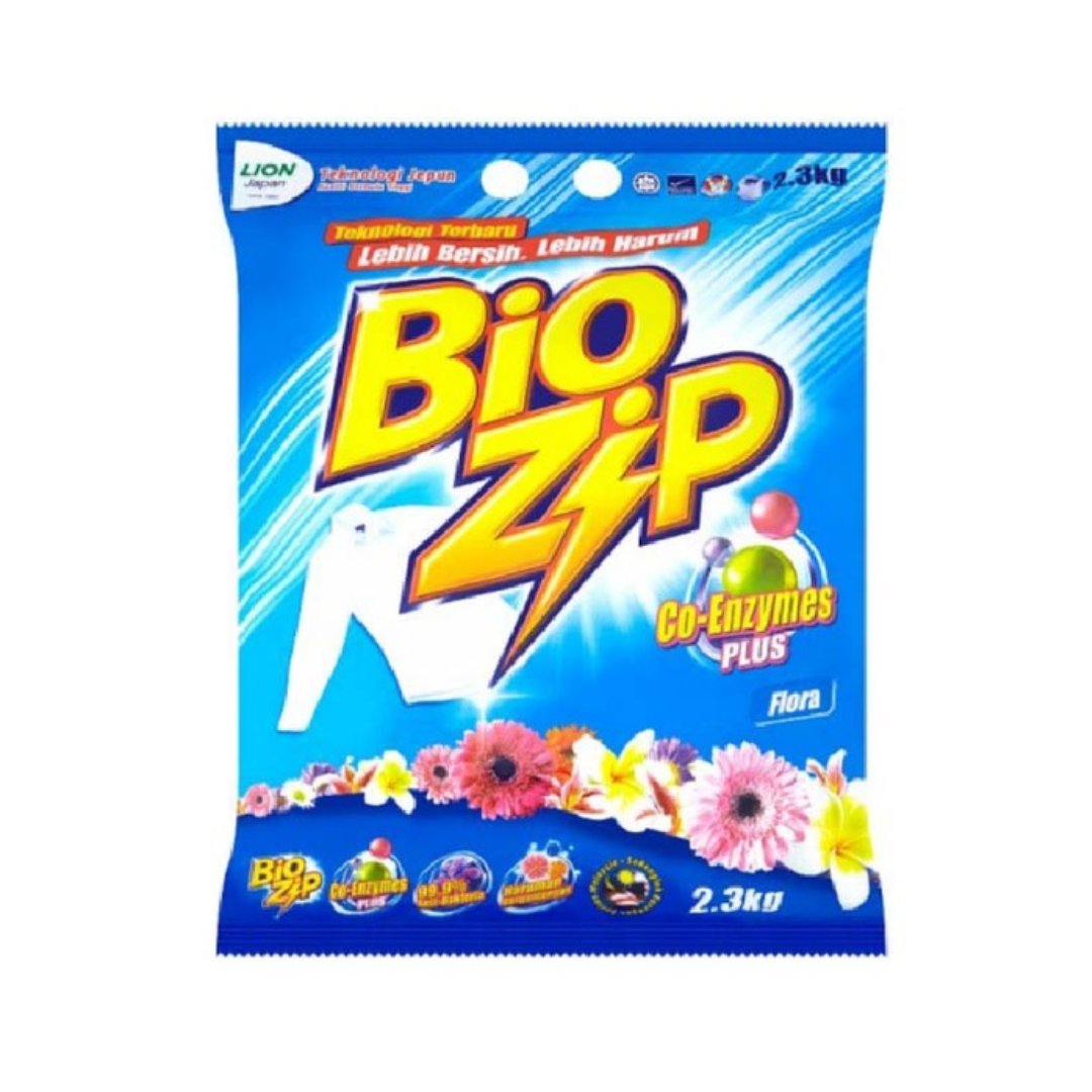 BIO ZIP FLORA DETERGENT POWDER 2.3KG