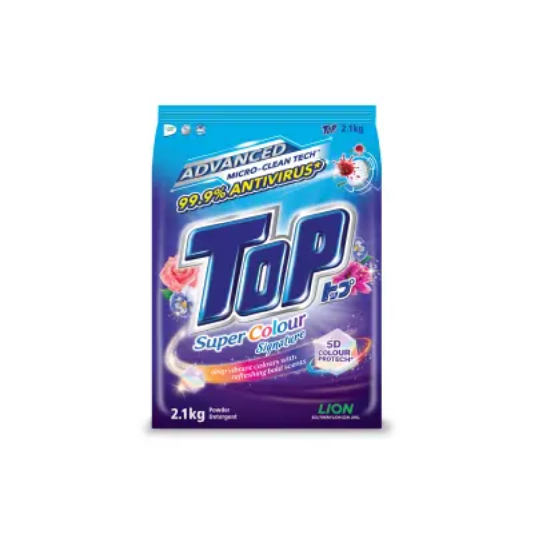 TOP SUPER COLOUR DETERGENT POWDER 2.1KG