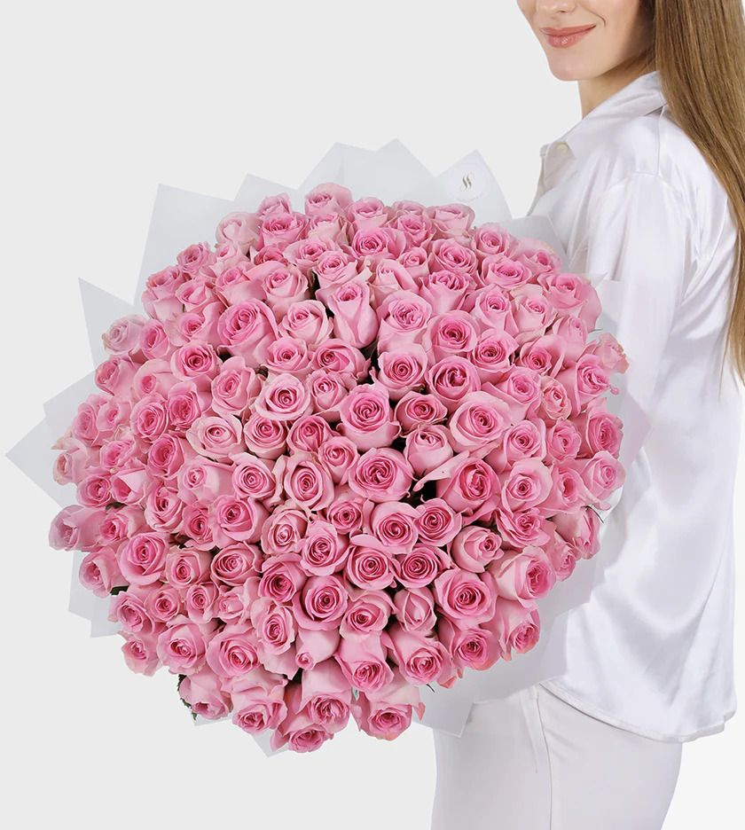 Pink roses bouquet 14 / باقة ورد وردي 14