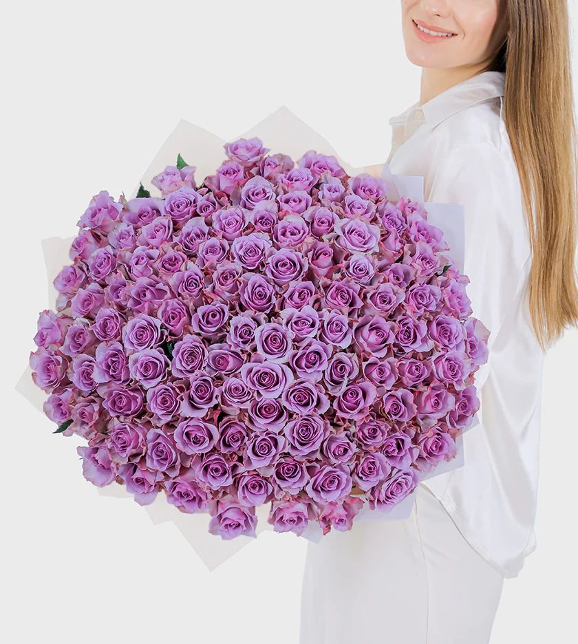 Purple rose bouquet 152 / باقة ورد بنفسجي 152