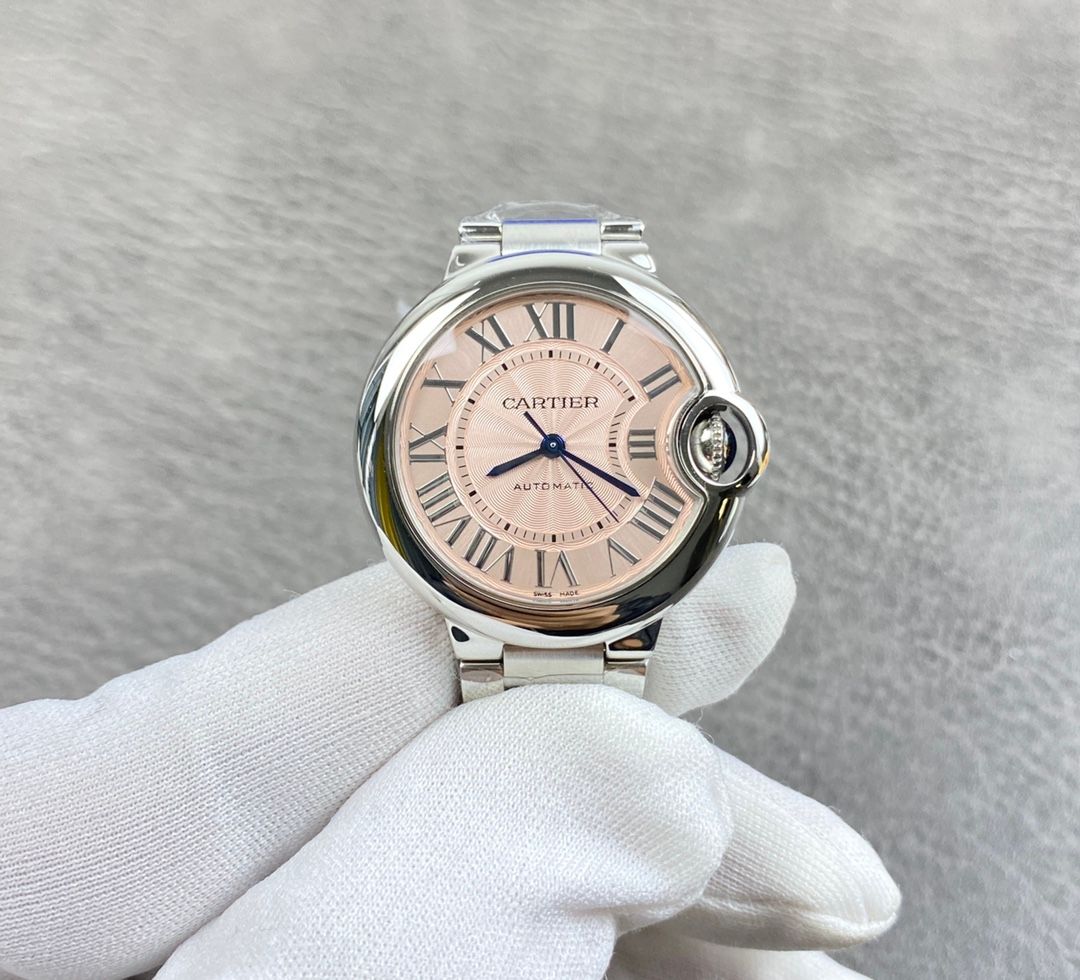 Cartier Ballon Bleu Pink Dial 