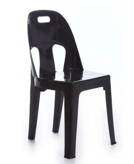 Adult plastic chair black 