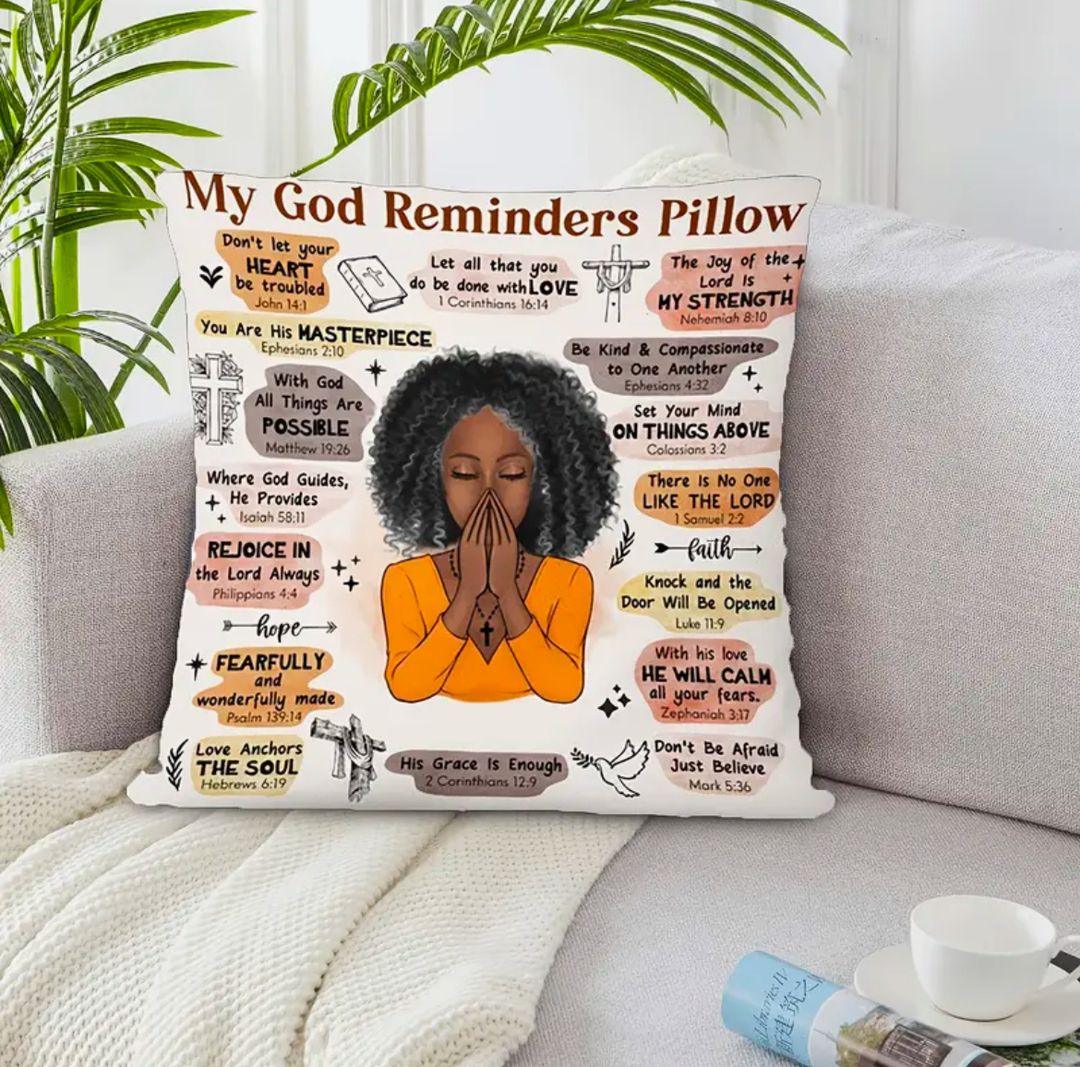 Inspirational Scripture pillow case 