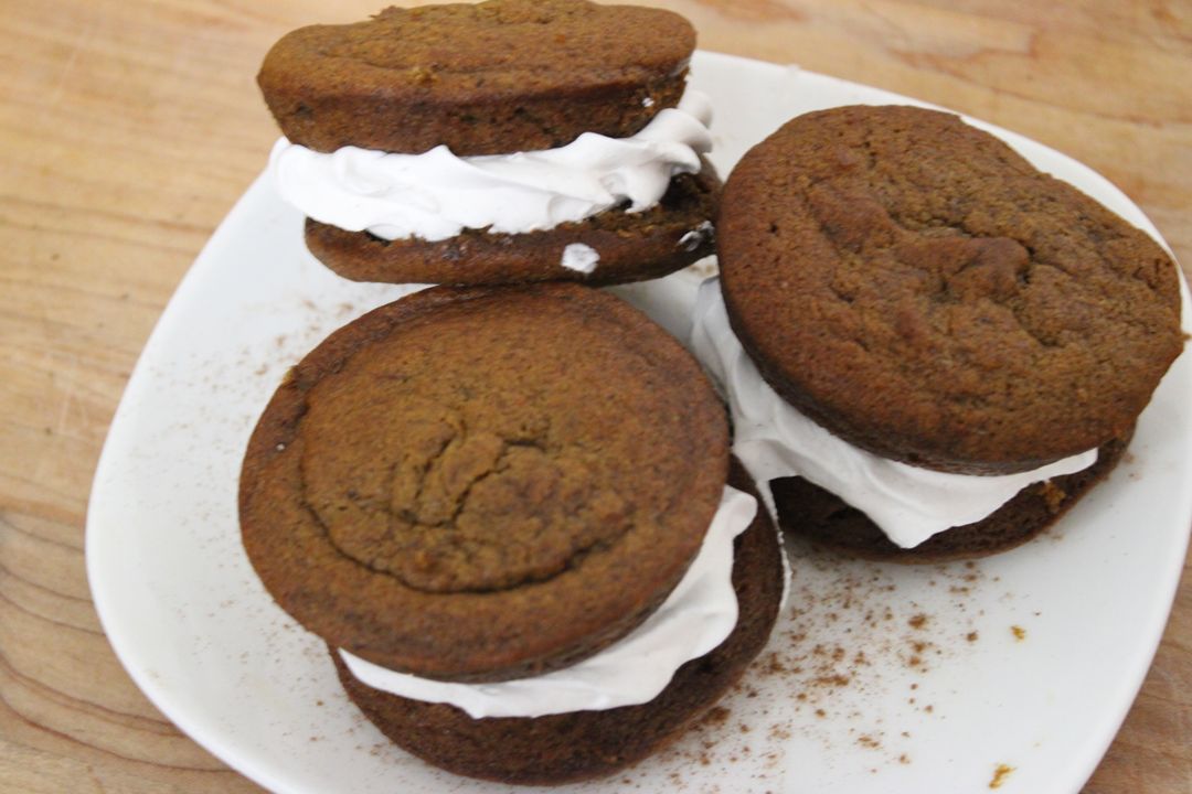 12 Pumpkin Spice Whoopie Pies