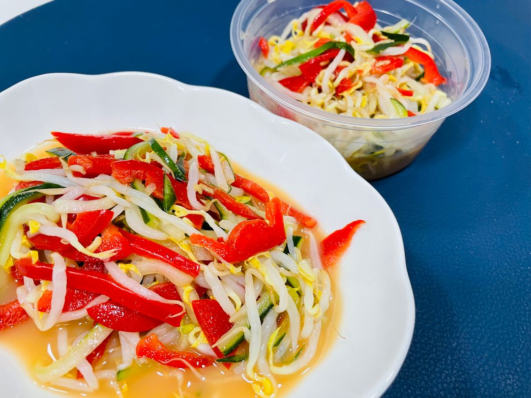 명절 숙주냉채 Bean sprouts salad with mustard sauce