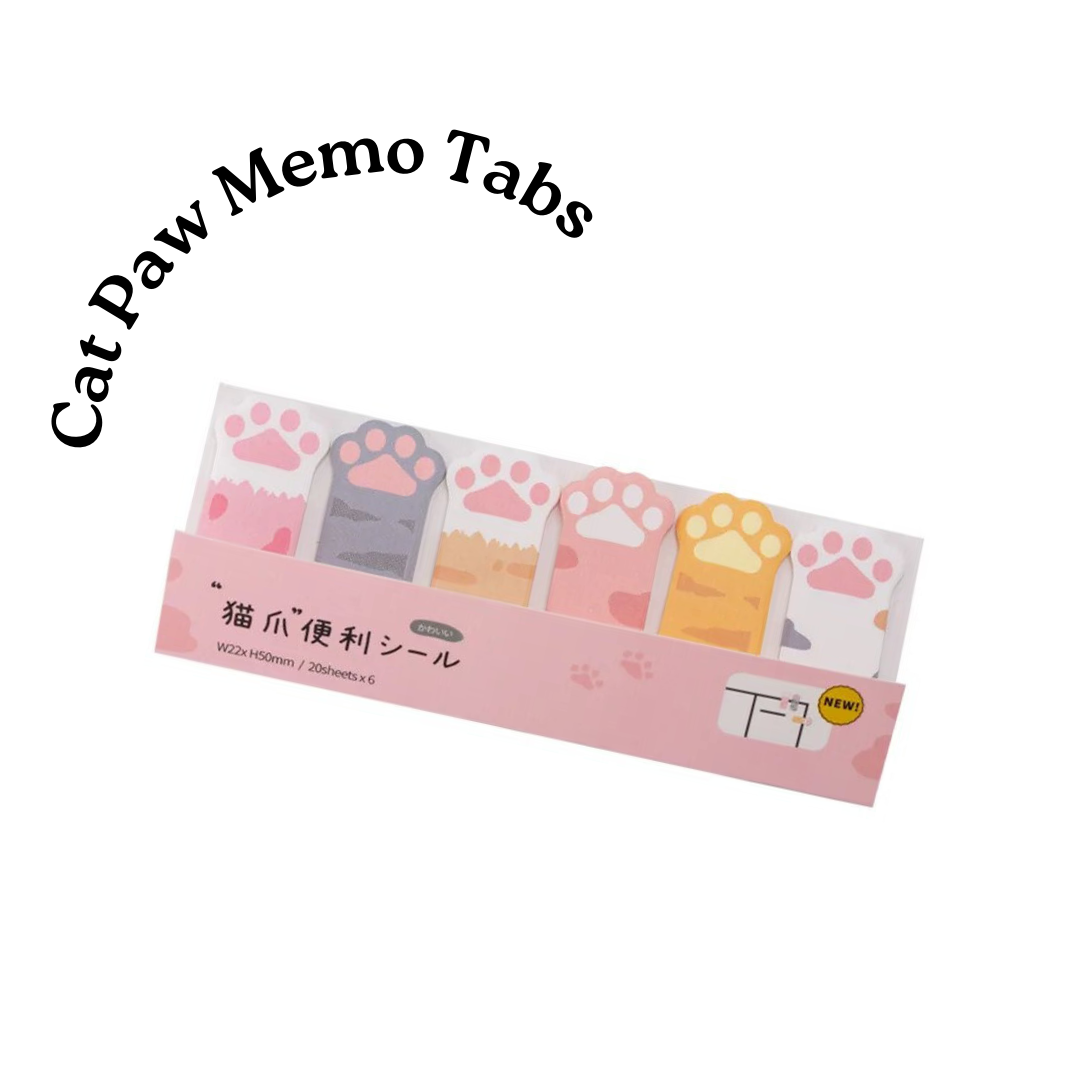 Cat Paw Memo Tabs