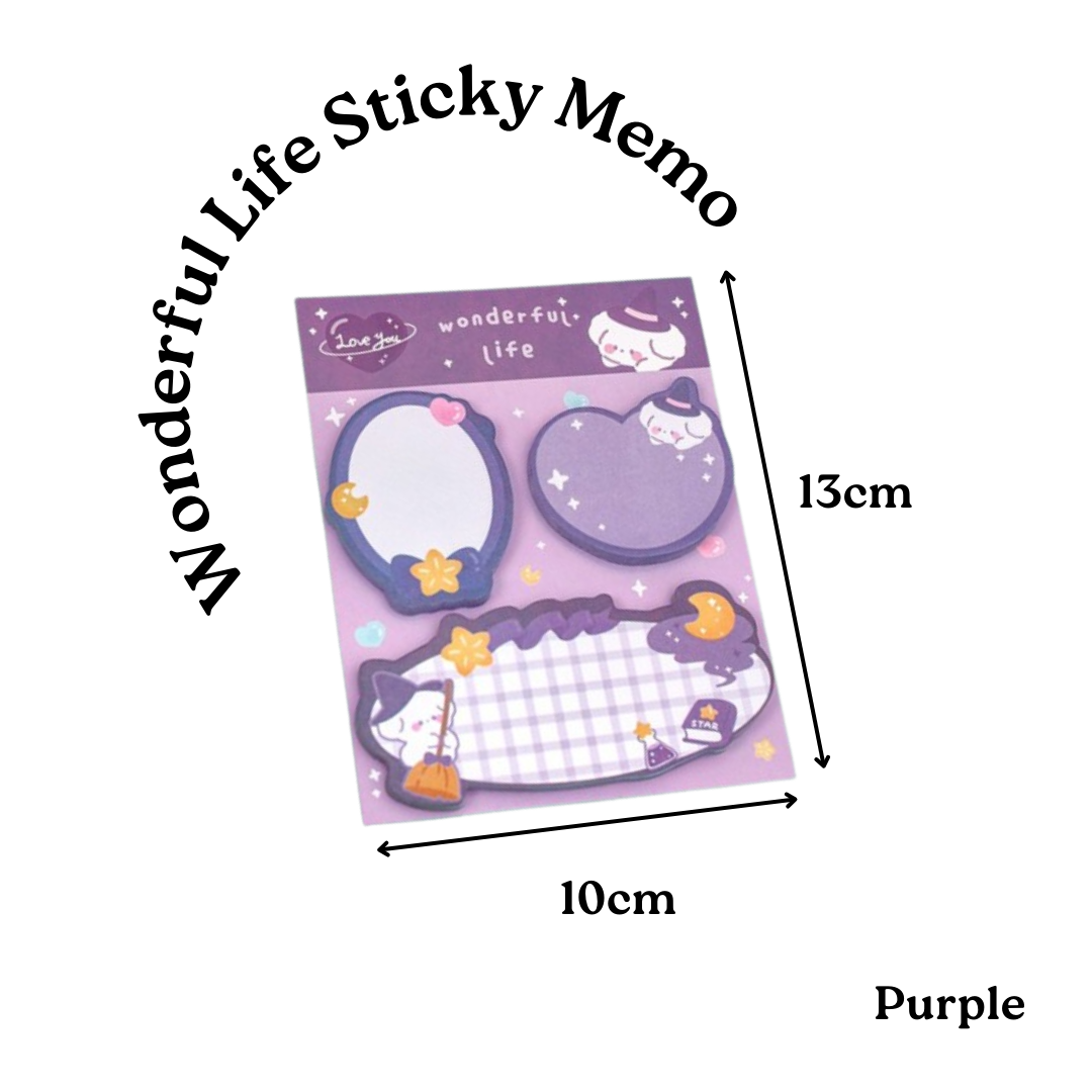 Wonderful Life Sticky Memo