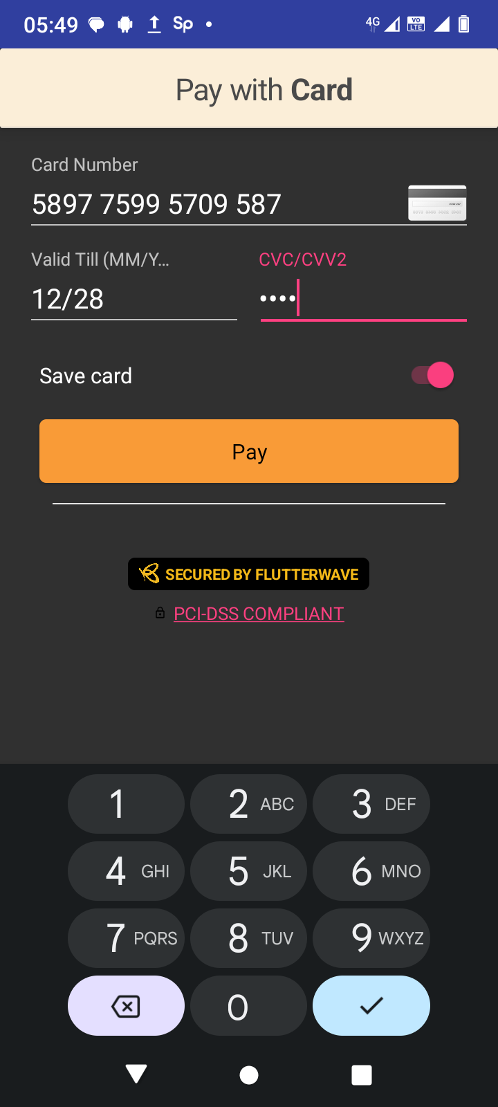 PAYMENT ACCOUNT 