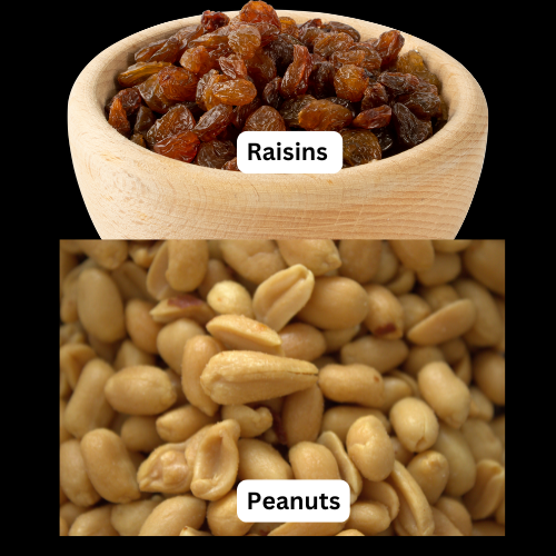 Peanuts & Raisins Roasted & Salted 1KG