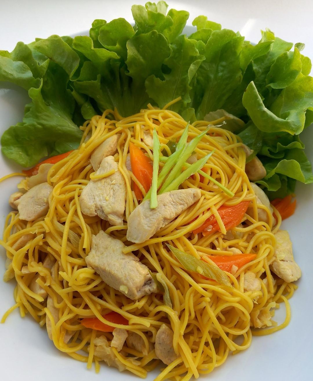 Nouilles sautées poulet 