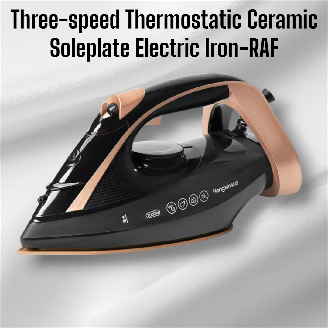 Three-speed Thermostatic Ceramic Soleplate Electric Iron-RAF